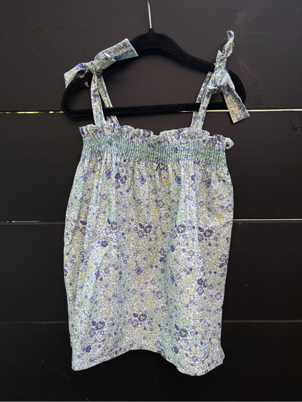 Mac Ilusión Girls Floral Smocked Dress 36M 3T Made in Spain Cotton